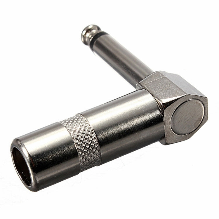 1/4英寸 6.35mm音頻插頭L形直角插孔吉他公單聲道接口