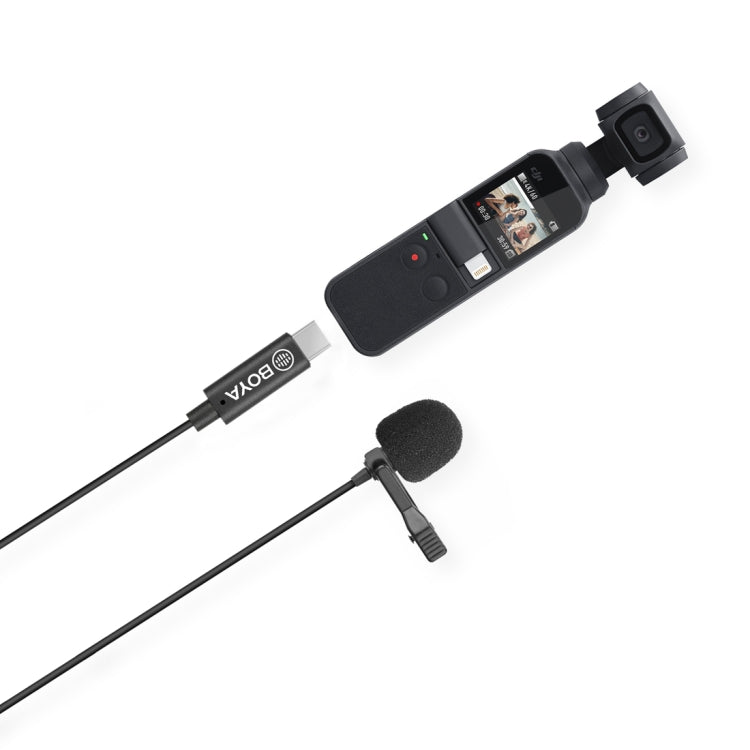 BOYA BY-M3-OP 適用於DJI OSMO Pocket口袋雲台靈眸 夾式数字領夾式麥克風