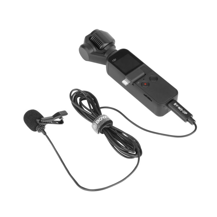 BOYA BY-M3-OP 適用於DJI OSMO Pocket口袋雲台靈眸 夾式数字領夾式麥克風