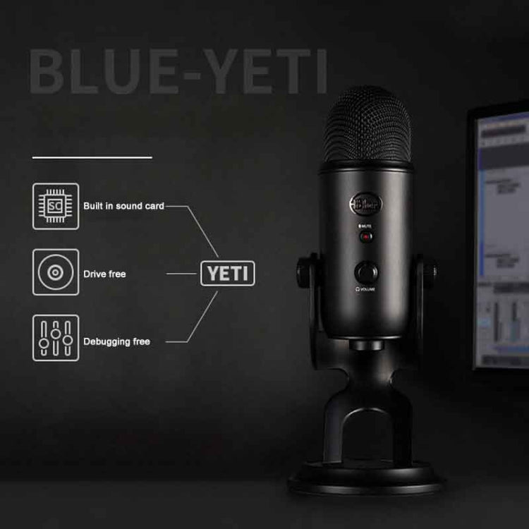 Logitech羅技 Blue Yeti雪怪麥克風 USB電容話筒