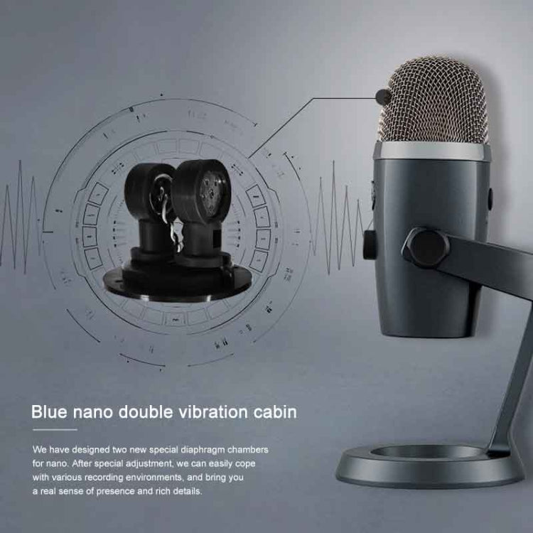 Logitech羅技 Blue Yeti Nano 電容数字麥克風USB直播話筒