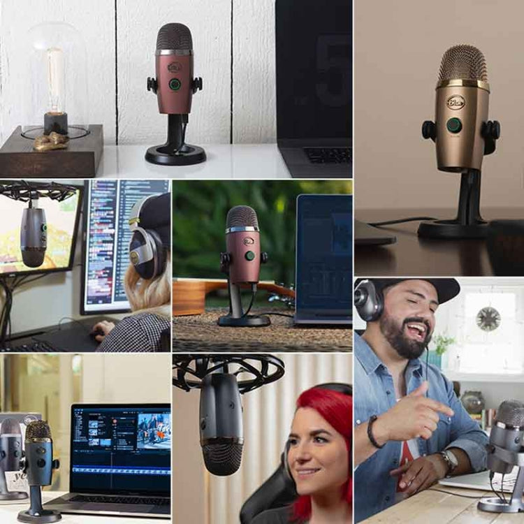 Logitech羅技 Blue Yeti Nano 電容数字麥克風USB直播話筒