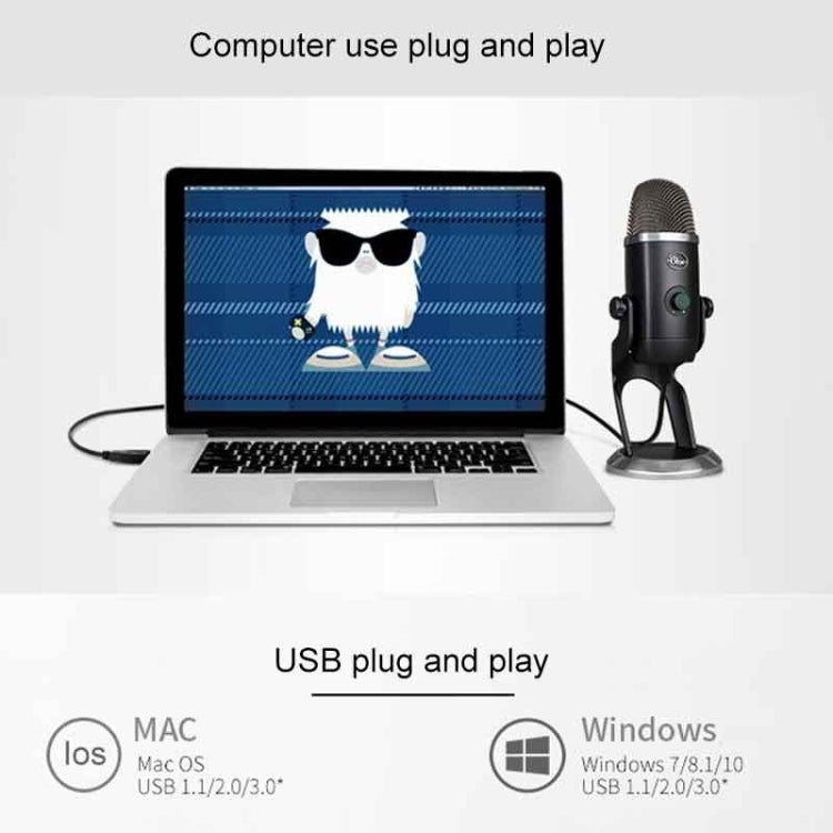 Logitech羅技 Blue Yeti X 電容麥克風USB錄音直播話筒