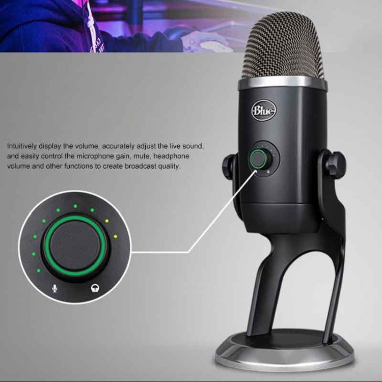 Logitech羅技 Blue Yeti X 電容麥克風USB錄音直播話筒