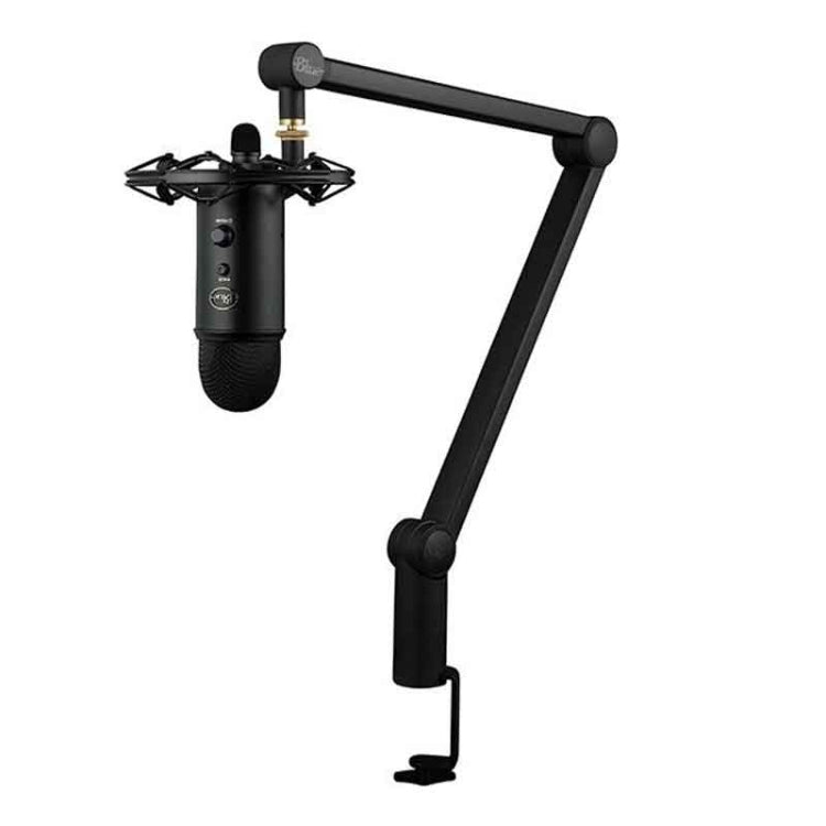 Logitech羅技 Blue Yeticaster USB麥克風+防震架+夾式懸臂支架直播套件