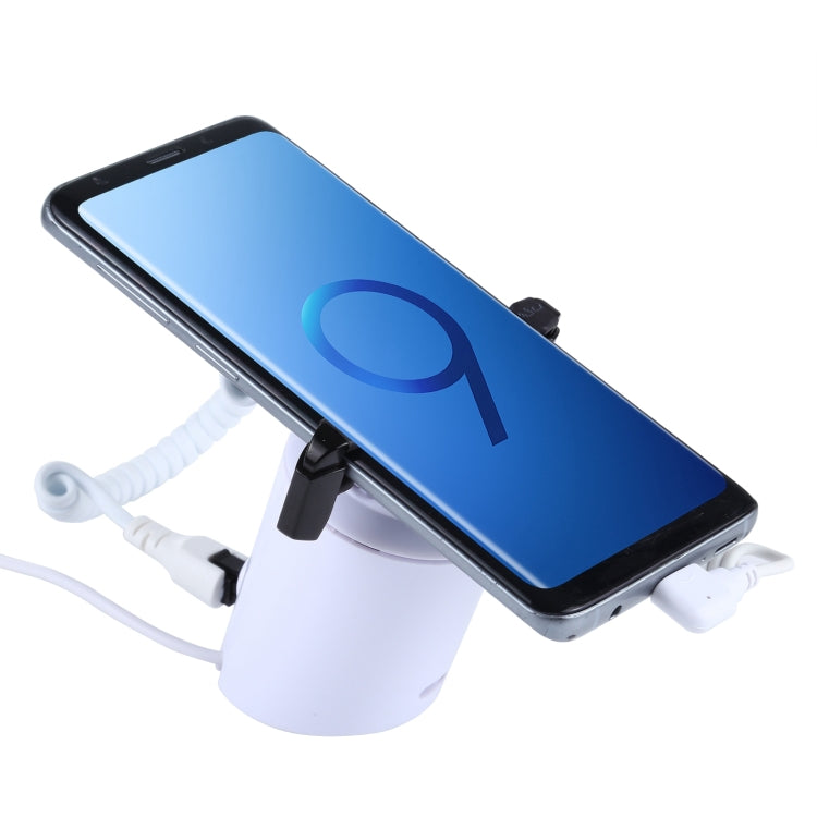 A22卡爪 適用於 Type-C接口手機 圓柱形手機充電防盜展示架/報警器，紅外線遙控解鎖