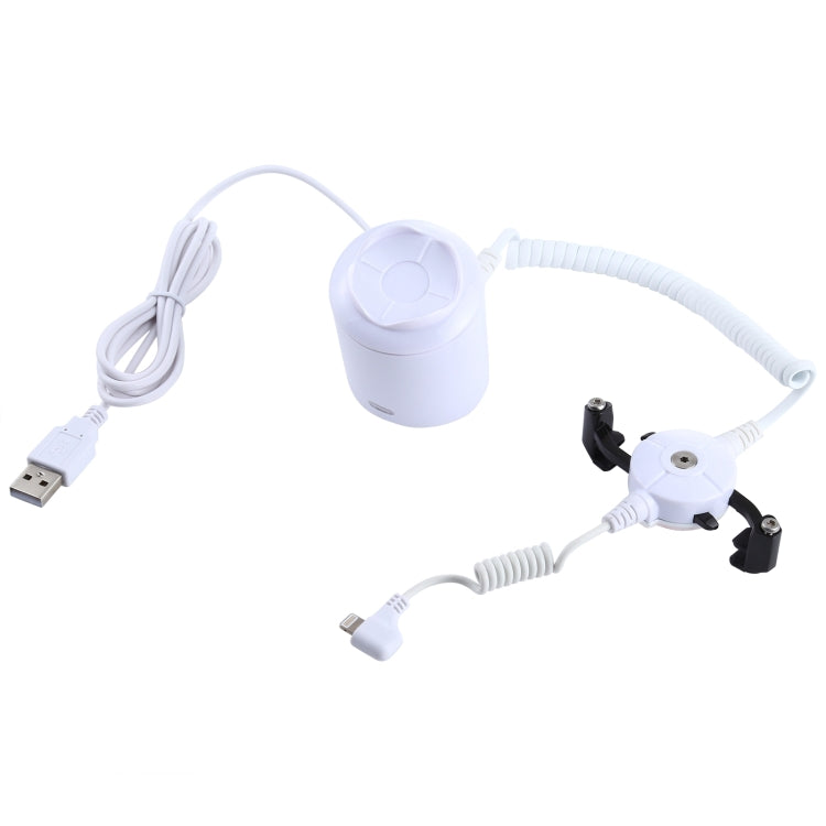 A22卡爪 適用於蘋果8pin接口手機 圓柱形手機充電防盜展示架/報警器，紅外線遙控解鎖