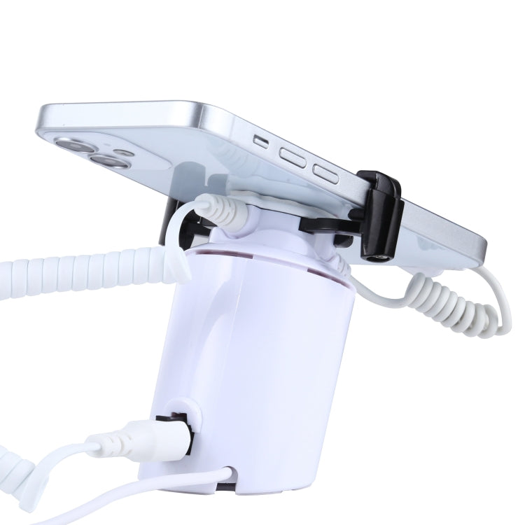 A22卡爪 適用於蘋果8pin接口手機 圓柱形手機充電防盜展示架/報警器，紅外線遙控解鎖