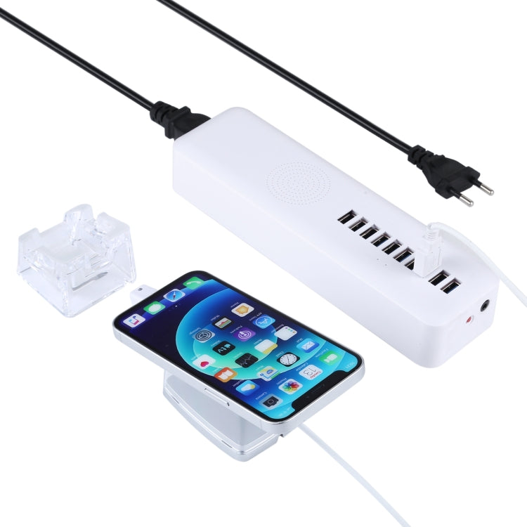 S60 一拖十充電防盜報警器 8Pin接口 適用於蘋果手機防盜展示架/防盜報警支架帶遙控器