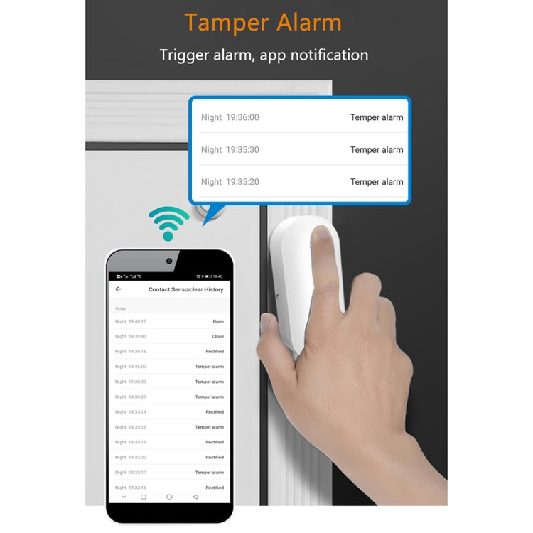 PB-69W WIFI智能無線磁吸門窗傳感器