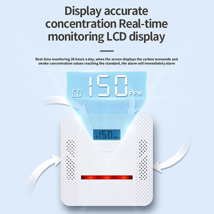 XY-S510COM 2合1 一氧化碳煙霧複合型報警探測器 不帶電池
