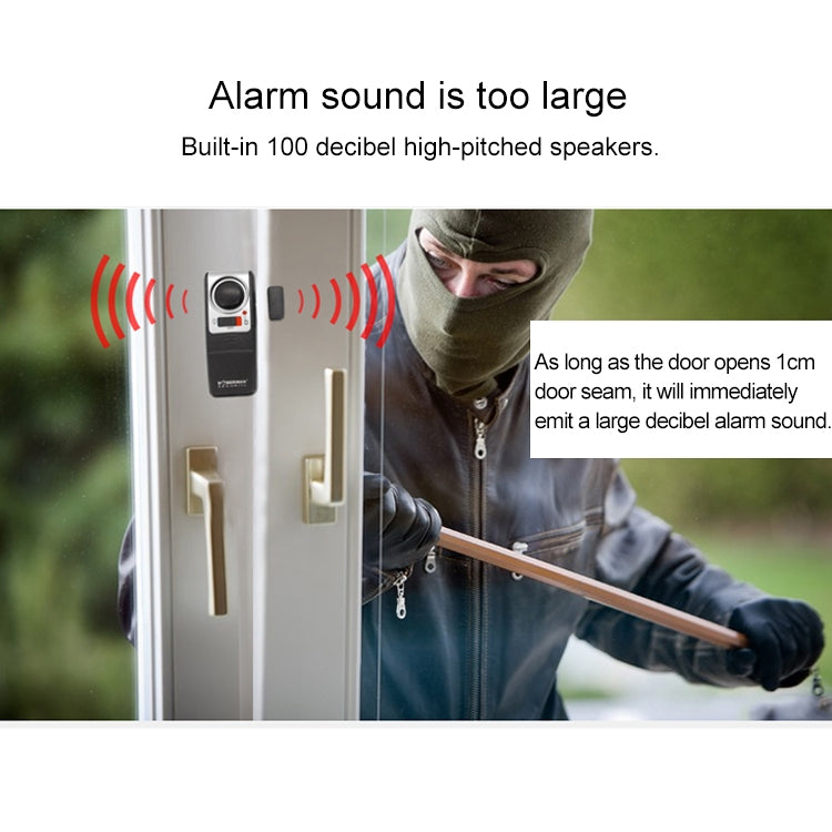 DOBERMAN SE-0137 4合一 家用防盜防賊門窗磁簧感應超大聲簡易報警器套裝