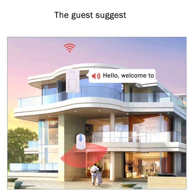 AITENG V026G 防水無電池無線門鈴 130m接收距離 美規