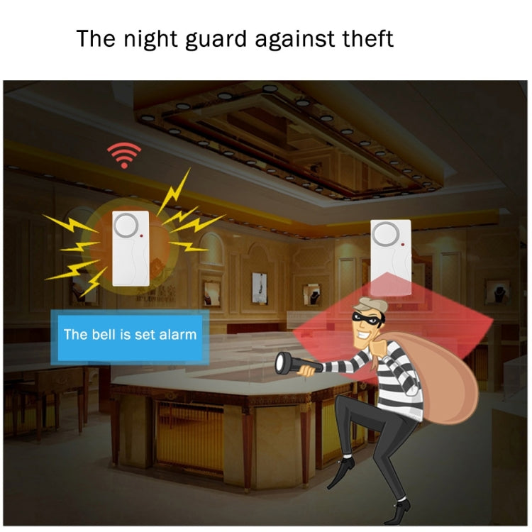 FYD-1366家庭安防無線遙控門磁報警器，1遙控器+2磁傳感器