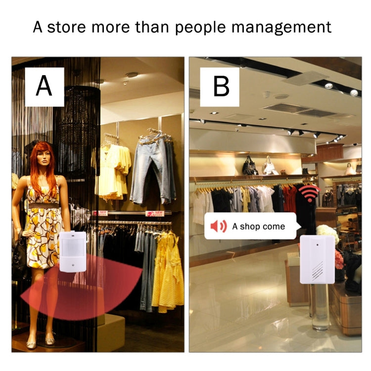 YF-0155 分體式感應門鈴 紅外人體感應探測器 無線門鈴迎賓器報警器