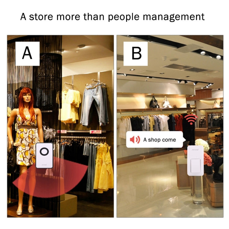 AITENG V018G 防水無電池無線門鈴 130m接收距離 美規