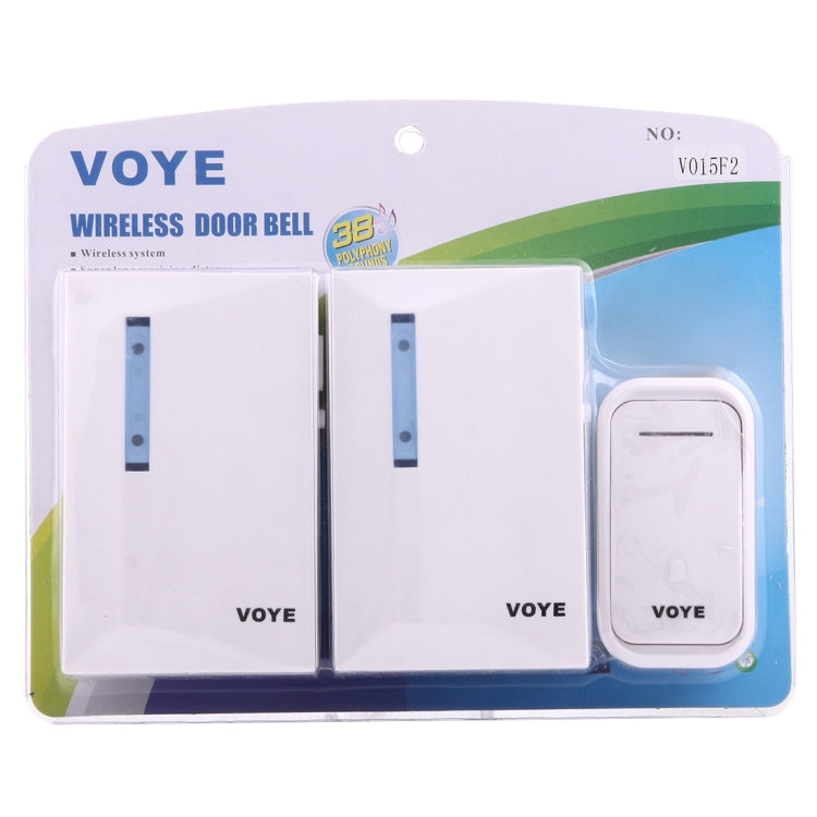 VOYE V015F2 家居智能音樂門鈴雙接收器