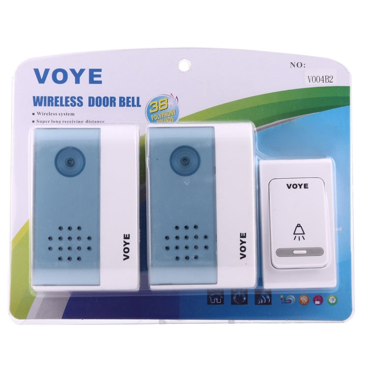 VOYE V004B2 家居智能音樂門鈴雙接收器