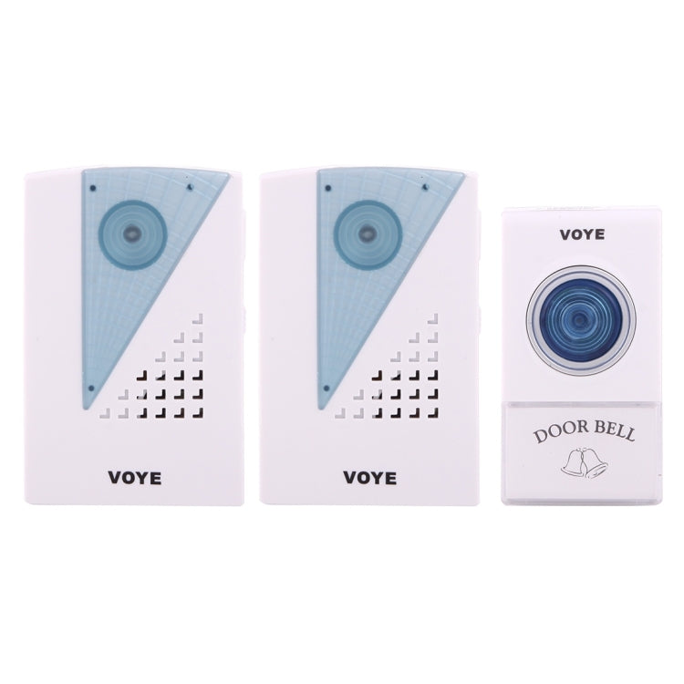 VOYE V001A2 家居智能音樂門鈴帶燈 雙接收器