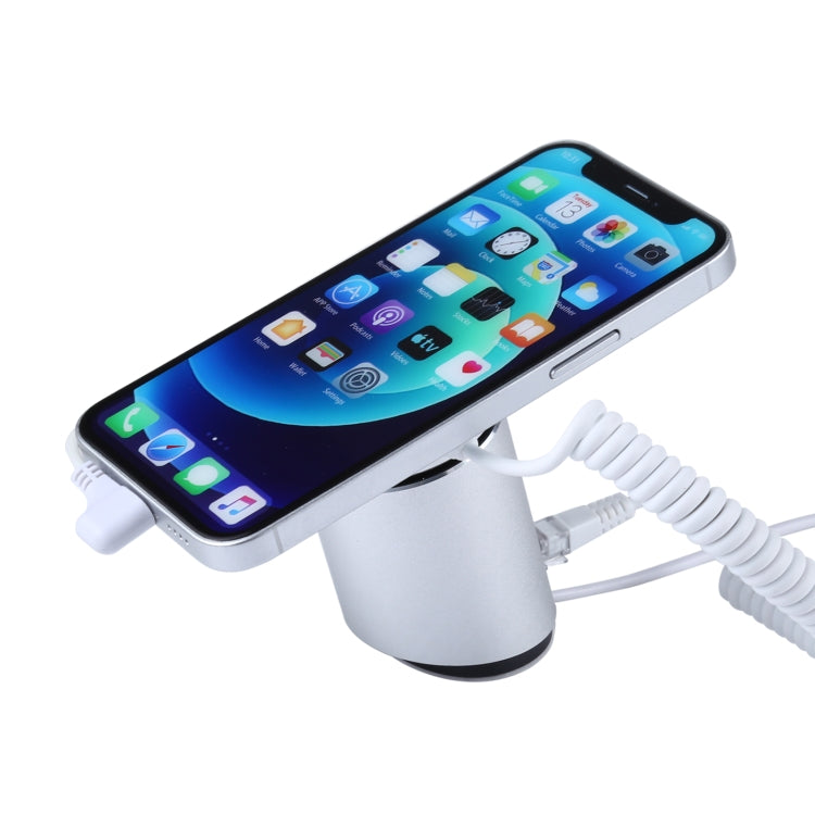 A21 鋁殼圓柱形手機磁吸防盜展示架/報警器,  8pin接口 適用於蘋果設備