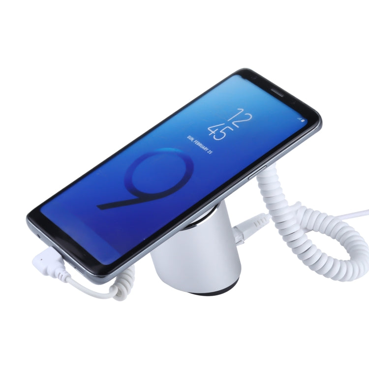 A21 鋁殼圓柱形手機磁吸防盜展示架/報警器,  Type-C接口 適用於三星/華為/小米設備