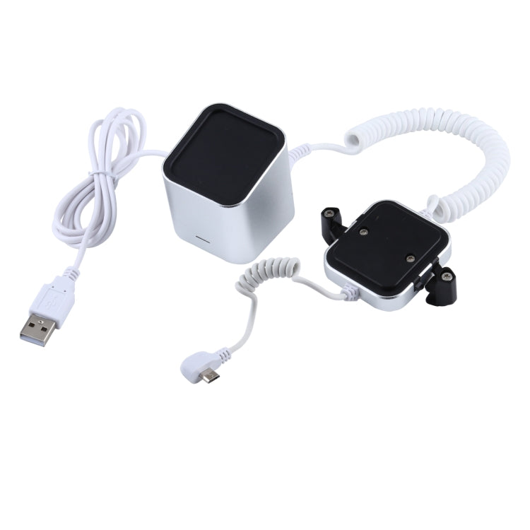 A29卡爪 鋁殼方柱體手機防盜展示架/報警器,  安卓Micro-USB接口 適用於三星/華為/小米設備