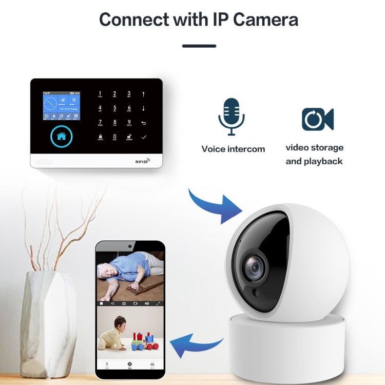 PG-103-GSM WiFi + GSM觸摸屏智能報警系統