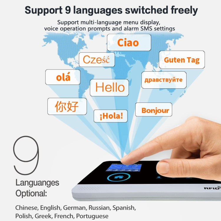 PG-103-GSM WiFi + GSM觸摸屏智能報警系統