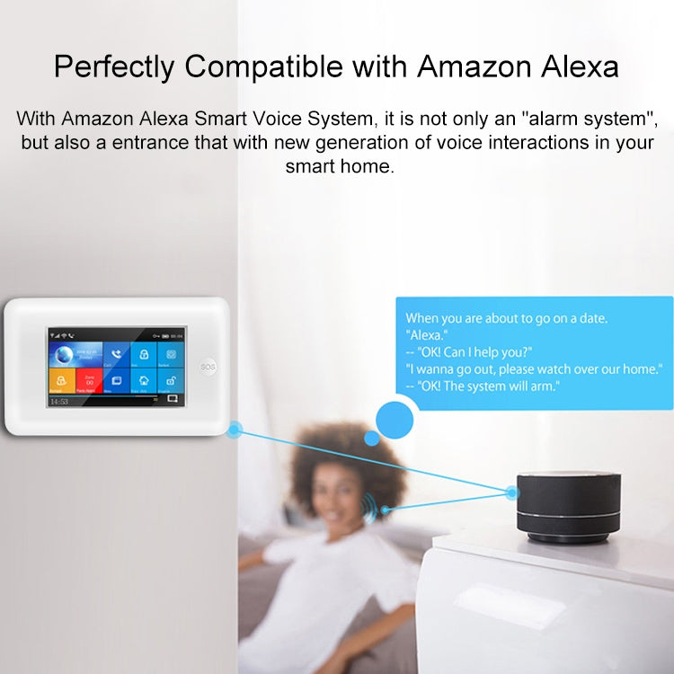 PG-106-GSM GSM/GPRS+WiFi智能報警系統 帶觸摸屏&RFID功能