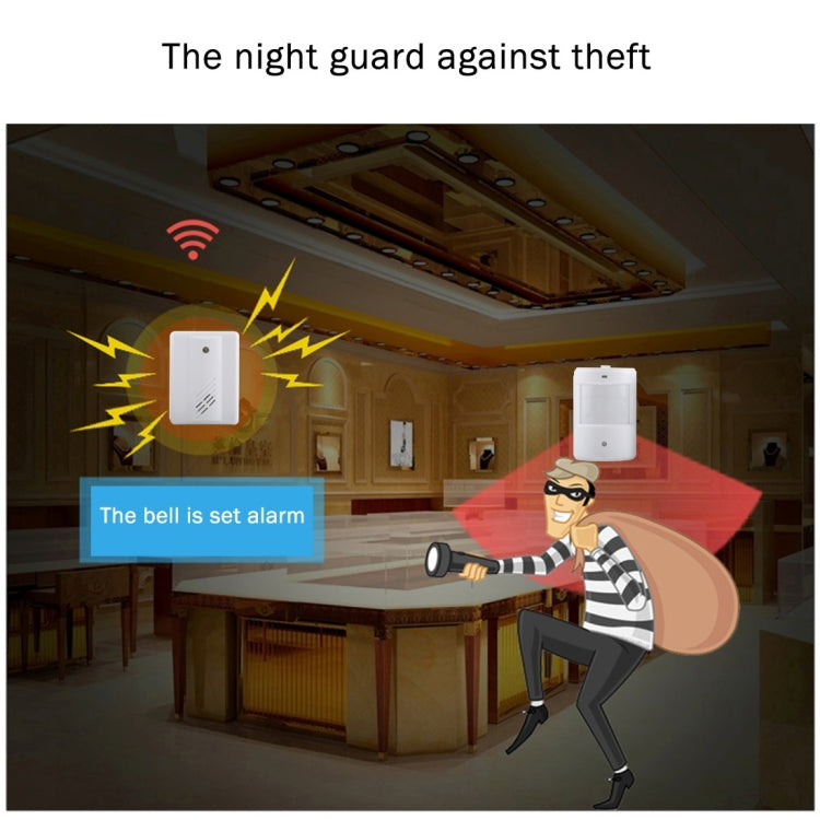 F622-108 升級版 分體式感應門鈴 紅外人體感應探測器 無線門鈴迎賓器報警器