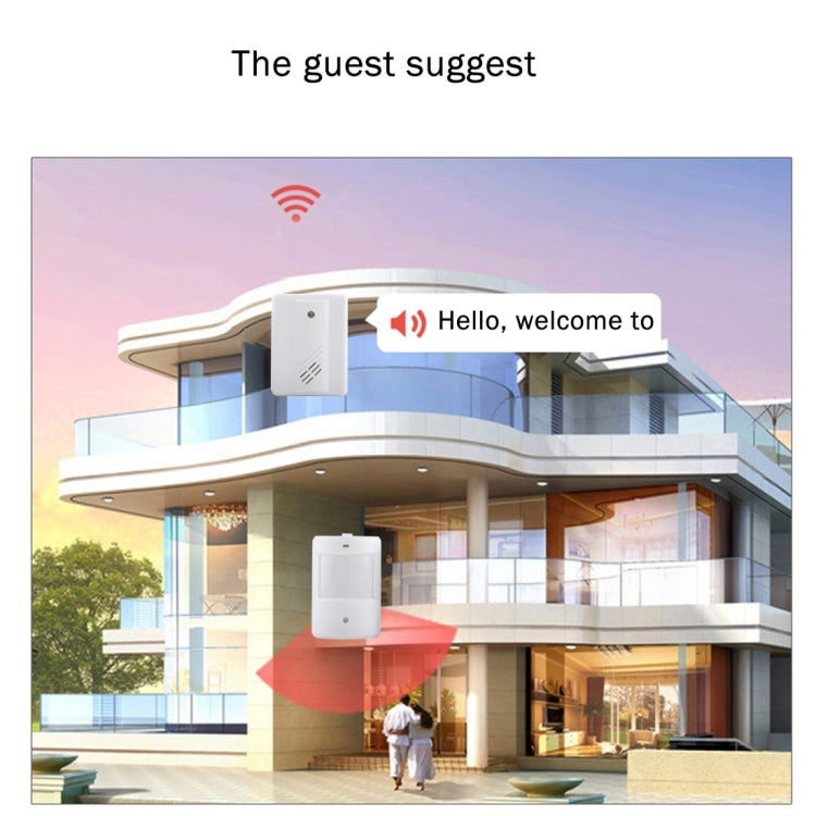 F622-108 升級版 分體式感應門鈴 紅外人體感應探測器 無線門鈴迎賓器報警器