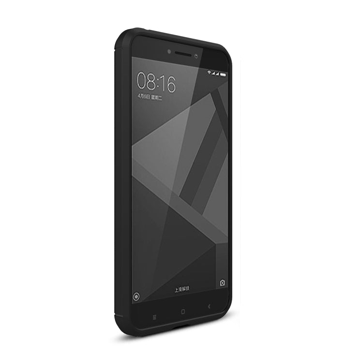 適用於紅米 4X 拉絲碳纖維防摔TPU手機保護殼