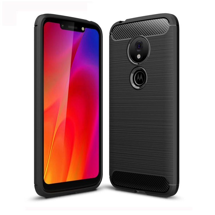 適用於摩托羅拉 Moto G7 Play 歐版 拉絲紋碳纖維TPU手機殼