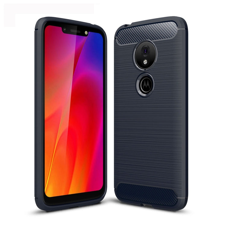 適用於摩托羅拉 Moto G7 Play 歐版 拉絲紋碳纖維TPU手機殼