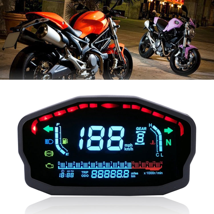 Speedpark 摩托車改裝彩屏LCD儀錶 時速轉速水溫油量表