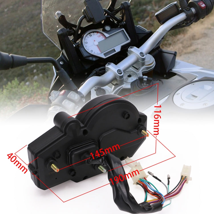 Speedpark 摩托車通用儀錶七彩LED液晶N1-6檔車速表裡程錶轉速表