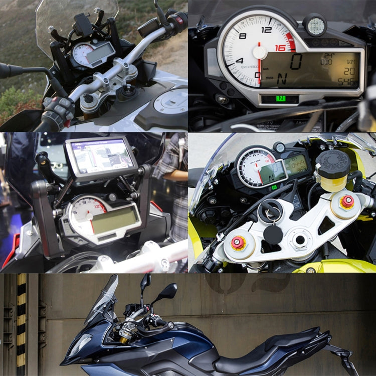 Speedpark 摩托車通用儀錶七彩LED液晶N1-6檔車速表裡程錶轉速表