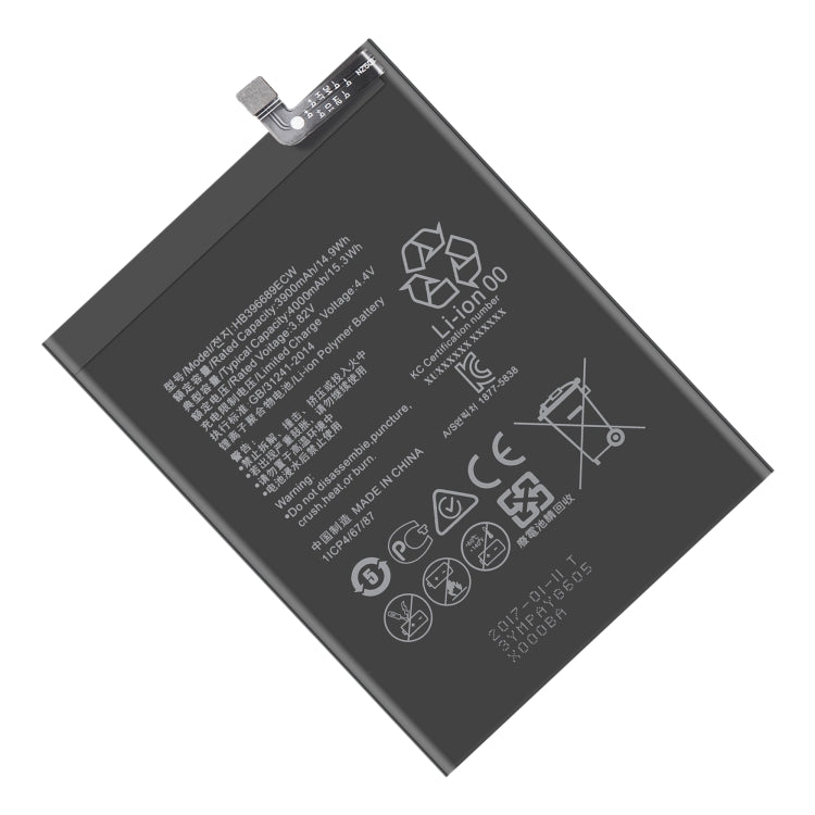 適用於 華為 Y7 Prime / Y7 2017 / Enjoy 7 Plus 鋰離子聚合物電池 4000mAh HB396689ECW