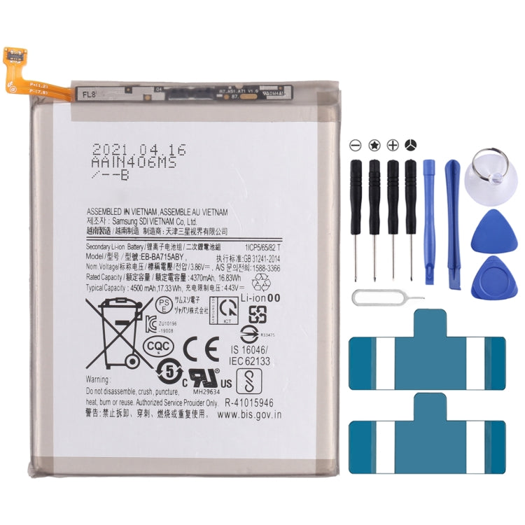 適用於 三星 Galaxy A71 SM-A715 原裝鋰離子電池 4500mAh EB-BA715ABY
