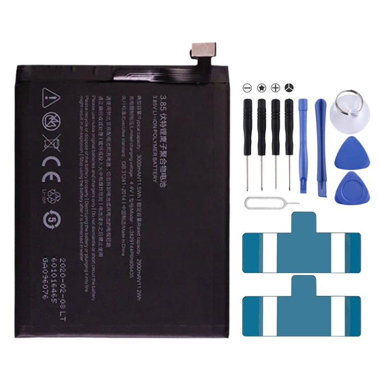 適用於ZTE Nubia M2 Lite 鋰離子聚合物電池 3000mAh Li3829T44P6h806435