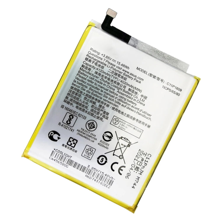 適用於Asus Zenfone 3 Max ZC553KL 鋰離子聚合物電池 4020mAh C11P1609