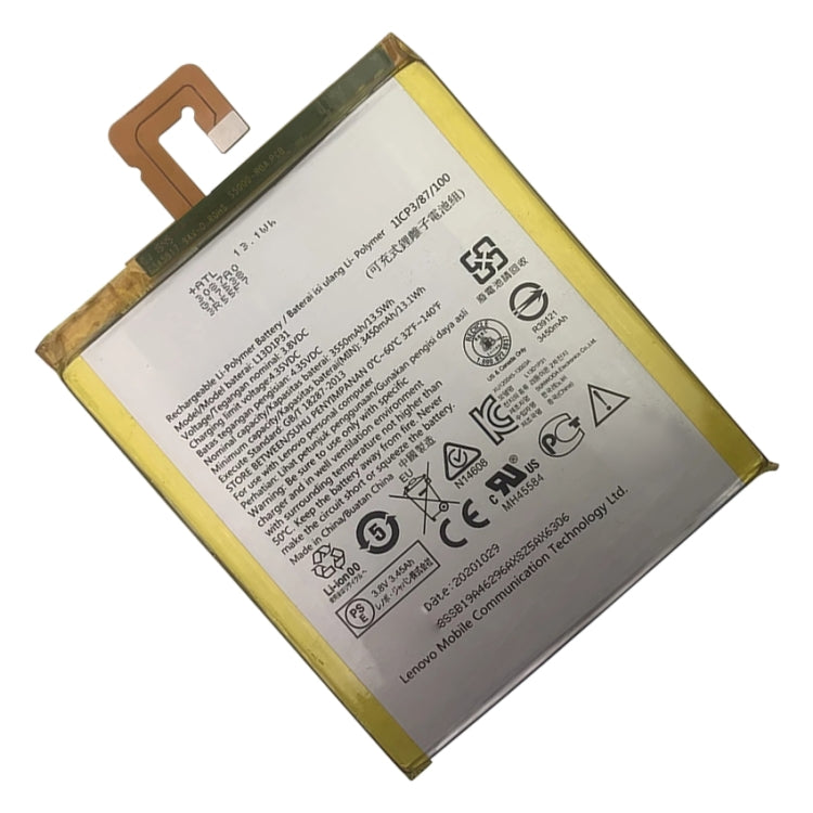 適用於Lenovo Pad A3500 S5000 鋰離子聚合物電池 3550mAh L13D1P31