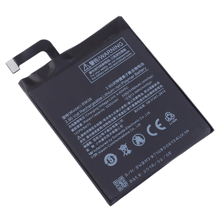 BM39 適用於小米 Mi 6 3250mAh 鋰離子聚合物電池