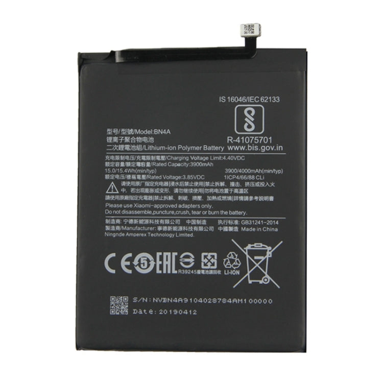 BN4A 適用於小米 紅米 Note 7 / Note 7 Pro 3900mAh 鋰離子聚合物電池