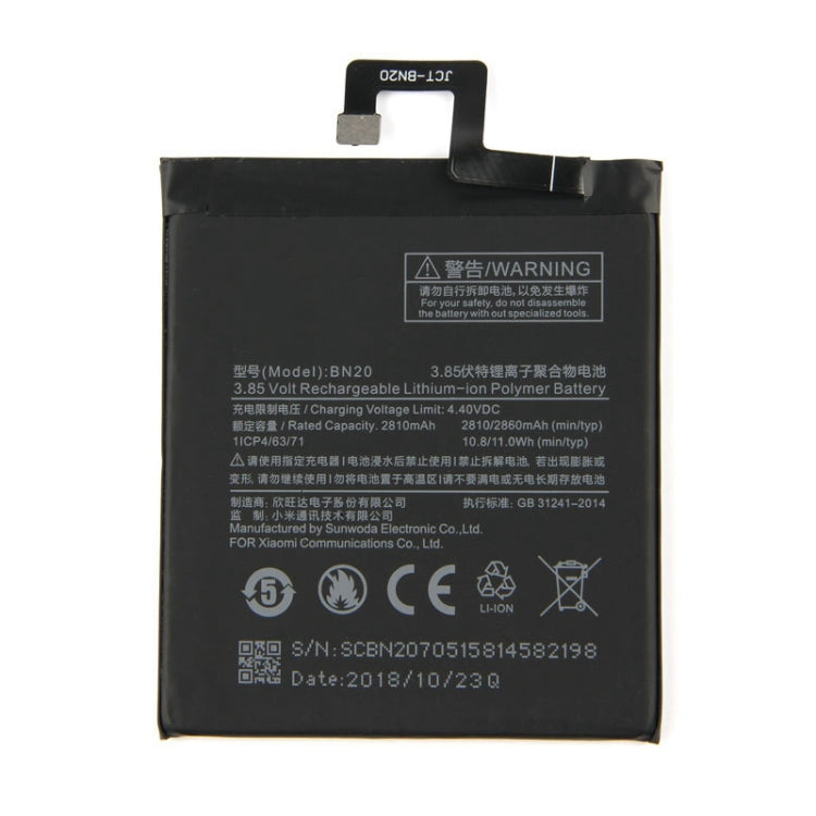 BN20 適用於小米 Mi 5c 2810mAh 鋰離子聚合物電池