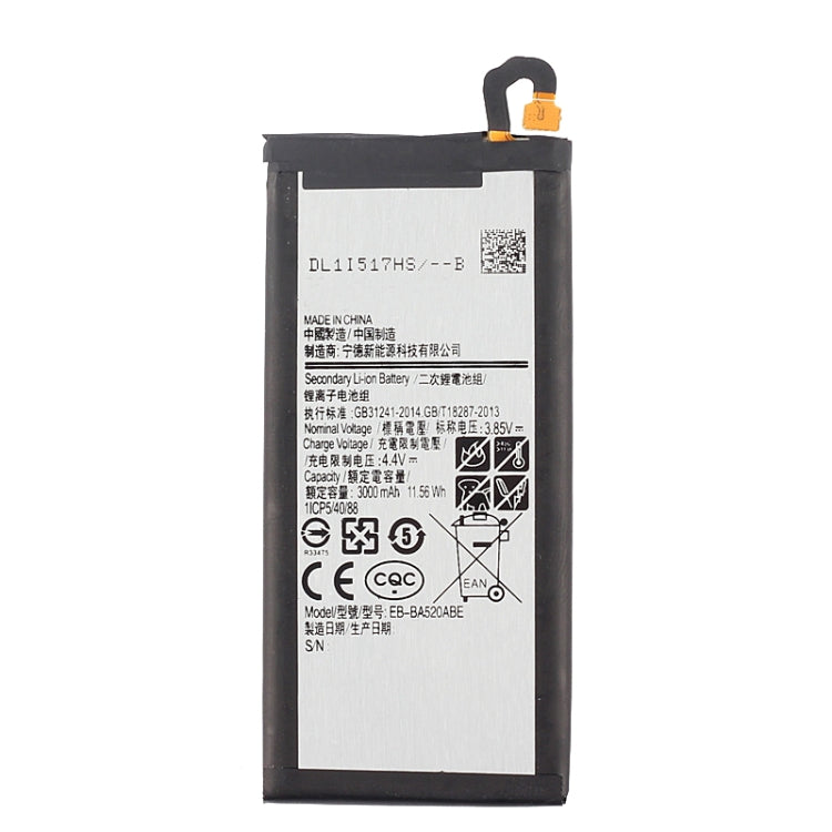 適用於三星 Galaxy A5 , A520F, A520F/DS 3000mAh 可充鋰離子電池 EB-BA520ABE