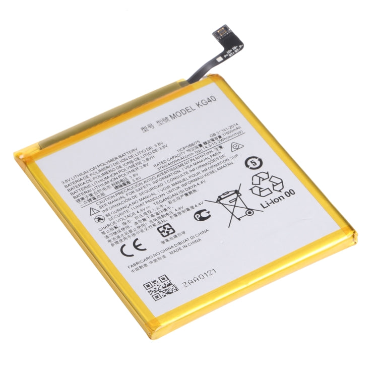 適用於摩托羅拉 Moto G8 / Moto G8 Play XT2045-1/XT2015/XT2015-2 4000mAh 鋰離子聚合物電池 KG40