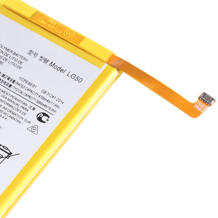 適用於摩托羅拉 One Fusion Plus PAKF0002IN 5000mAh 鋰離子聚合物電池 LG50