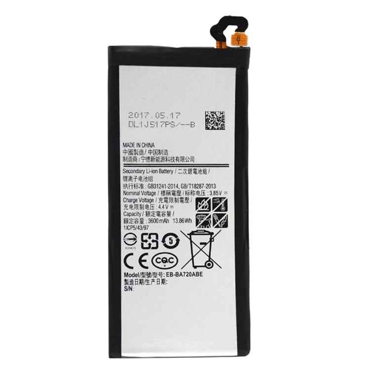 適用於三星 Galaxy A7  / A720A / A720 3600mAh 鋰離子聚合物電池EB-BA720ABE