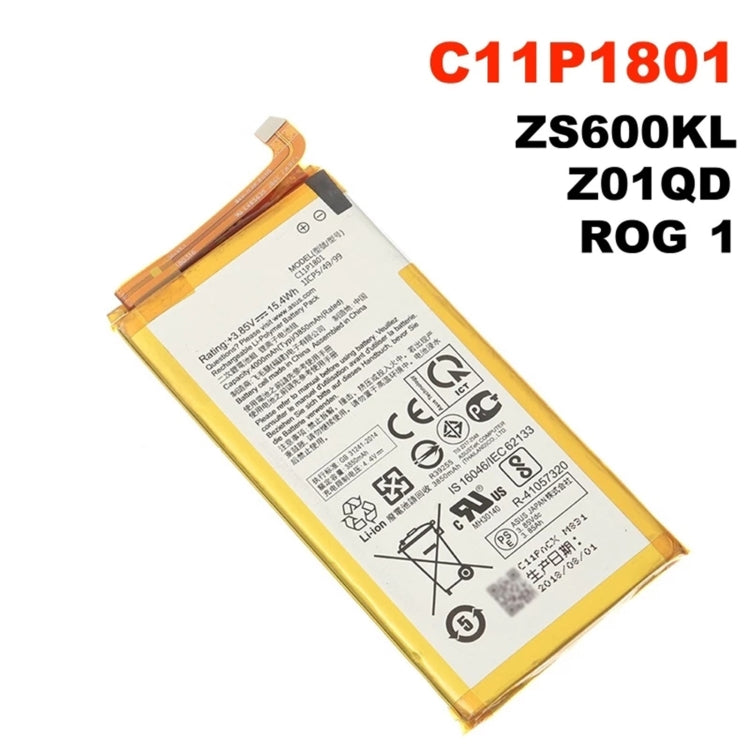適用於ASUS ROG Phone ZS600KL Z01QD 4000mAH 鋰離子電池 C11P1801
